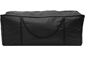 Flymer - Bolsa de Almacenamiento para Muebles de jardín, 173 x 76 x 51 cm, Funda de protección para Cojines de jardín, Bolsa de Almacenamiento para Cojines de jardín