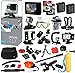 Produktbild GoPro Hero 4 hero4 Silber Edition chdhx-401 Kit w/128 GB Speicher + Tauchmaske + Wasserdicht LED-Licht + LCD-Display + extra Akku + Einbeinstativ + Gehäuse + Fernbedienung + Xgrip + KFZ Halterung + Reisetasche + mehr