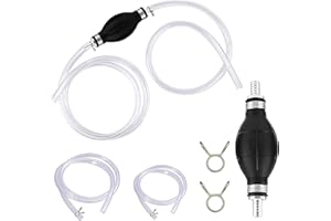 AININXUN Fuel Transfer Pump Fuel Syphon Pump Kit Oil Extractor Siphon Oil Suction Pump Hand Manual Water Pump Fluid Petrol Liquid Sucker Diesel Pump Transfer and 2M Hose Pump for Campervan Fish Tank Caravan