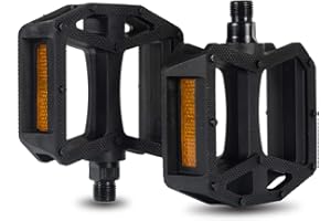 HH HILAND Pedały rowerowe 9/16 cala z elementami odblaskowymi do rowerów górskich, wyścigowych