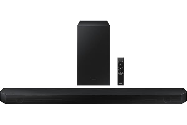 Samsung Barre de Son HW-Q600B - Dolby Atmos/DTS:X, Q- Symphony Gen II, 3.2.1 Canaux, Son Intelligent et Mode Jeu Pro