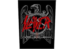 Slayer Back Patch Black Eagle Band Logo Official Black 36cm x 29cm