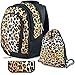 Produktbild YeepSport Schulrucksack Set Schule, Uni und Freizeit, Jugendliche Mädchen und Jungs - inkl. Mäppchen, Turnbeutel und Ranzen - 22163 Leopard