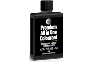 THE SCRATCH DOCTOR Scratch Doctor All in One Leather Colourant Self Seal Leather Dye Repair Paint for Furniture, Sofas, Car Seats (Black, 100ml)