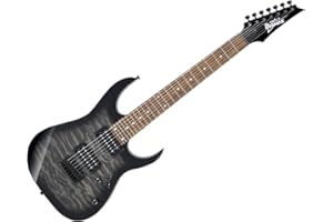 Ibanez GRG7221QA-TKS Guitare électriques 7 cordes, Noir burst transparent