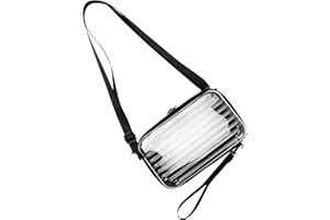 ANNASAMDO Mini Koffer Umhängetasche, Kleiner Koffertasche Handtasche Innentaschen Kosmetiktasche Hardcase mit Schultergurt Reißverschluss für Reisen, Einkaufen, Kosmetik