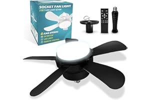 oxylops Ventilatore Soffitto con Luce LED,Ø40 cm,6 Velocità Silenzioso,Comando App/Telecomando,E27 con Base Inclusa,3 Temperature Colore,Reversibile Estivo/Inverno,Installazione Senza Operai (black)