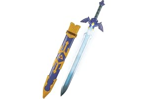 Legend of Zelda Light-Up Legendary Sword 73 cm (29 tum), officiellt licensierad av Disguise, kostymtillbehör med LED-lysande svärd, detaljerad skida och fäste inkluderat, inspirerad av Link.