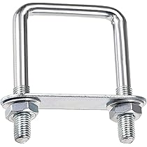 Staffe A U In Acciaio Inox 304 - M8x100 Mm, 2 Pezzi, Per Applicazioni Marine E Industriali