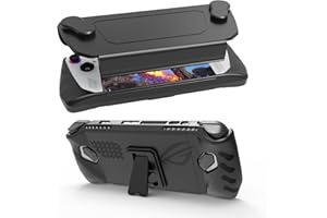 BeisDirect Coque de protection antichoc en TPU + PC pour console ROG ALLY avec base de support Noir