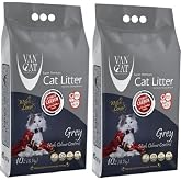 Bentaş Van Cat Aktif Karbonlu S&uuml;per Topaklaşan Bentonit Kedi Kumu, 2 x 10 L, Gri