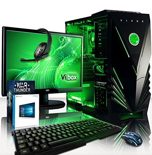 VIBOX Gaming PC - Sharp Shooter Package 7XW - 4.0GHz AMD FX 4-Core CPU, GTX 1050 GPU, Advanced, Desktop Computer with Game Bundle, 22