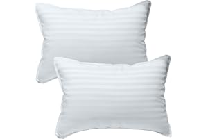 Kinder Fluff Babykussens (2x) - Het Enige Alternatief Voor Katoen En Dons Met Een Draaddichtheid Van 300, Hypoallergeen, Machinewasbaar Kussen. Kussens Voor Kinderbed En Klein Reiskussen (M - WIT)