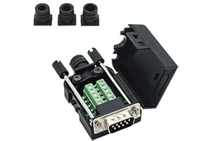 YIOVVOM Connector DB9 RS232 D-SUB Serial Adapters (10 PCS Male Adapter)