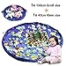 Produktbild 2er Set Kinder Aufräumsack, XXL Baby Spieldecke Spielsack Spielzeugteppich Spielzeug Beutel, Spielmatte Speicher Tasche Aufbewahrung Beutel Spielzeugsack für Kinderzimmer Outdoor Picknick Teppich