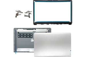 Jxjslp Replacement LCD Cover Back with Bezel with Hings for Lenovo Ideapad 1-15ADA7 82R1 82U4 1 15AMN7 82VG 82X5 1 15ALC7 82R4 Series Laptop Rear Case Top Lid 5CB1M48453 5CB1F36621 5B30S19034