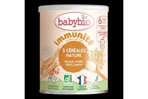 Babybio 3 céréales nature 6 mois et + 220g