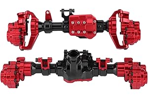 Dilwe Essieu de Portail arrière Avant en métal CNC pour Traxxas -4 1/10 RC Crawler