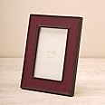 Pure Home + Living Red Faux Leather Photo Frame, Tabletop Frame For Birthday Gift, Anniversary Gift (4X6 Inches, Pack Of 1)