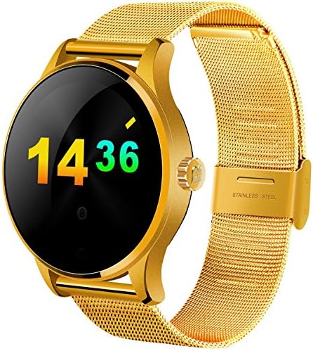 Eastshop New K88H Smart Watch Bluetooth Remote Camera Heart Rate Sleep Monitor Pedometer Watch Compatible ios and Android Phone , gold