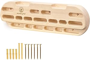 ‎MONKEYTAIL MonkeyTail Climbing Board, Hangboard für Fingertraining, Grip Hangboard, Bouldering Equipment für alle Klettertrainer