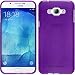 Produktbild PhoneNatic Case für Samsung Galaxy A8 Hülle Silikon lila brushed Cover Galaxy A8 Tasche + 2 Schutzfolien