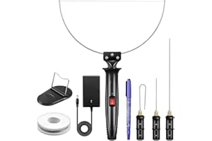 GOCHANGE 4-in-1 Hot Wire Foam Cutter, 9Pcs Electric Styrofoam Cutting Tools Kit, 18W Polystyrene Cutting Hot Tool with Adaptor, for Foam Board Cutting&Carving, Hole Digging, Detail Handling, DIY Crafts