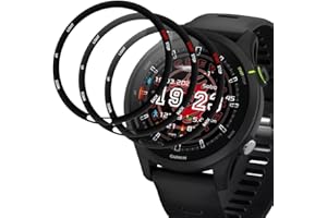 Beukei (3 Pack) Screen Protector Compatible for Garmin Forerunner 255/255 music, Tempered Glass, Touch Sensitive, Case Friendly, 9H Hardness, Anti-Shatter, Film