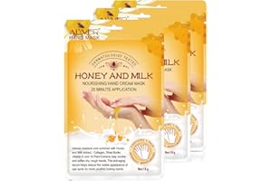 IDUCEN Hand Mask Moisture Gloves Pack of 3 Hand Mask Spa Gloves Moisture Improving Gloves for Dry Hands, Repair Rough Skin Damage for Women and Men