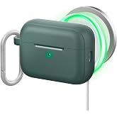 Spigen Ciel by CYRILL AirPods Pro 2 ile Uyumlu MagSafe Kılıf Ultra Color Mag Kaymaz Silikon Yeşil Kapak - ACS05337 (Spigen TR