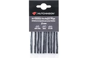 HUTCHINSON - 10 Mechas - Tubeless - Antipinchazos - Accesorio para Bicicleta - Kit de Reparación - Fácil de Usar