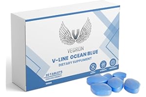 VEGRON V Line Ocean Blue 20 Tablets. Premium Male Enhancement Support - Boosts Energy, Performance, and Stamina for Men - Safe, Effective, and All-Natural Pills