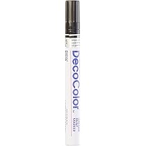 UCHIDA 300-C-1 Marvy Deco Color Broad Point Paint Marker, Black
