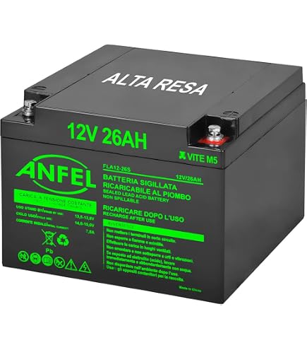 akku-net Batteria al piombo per bambini quad Peg Perego Feber 6V 6Ah (sostituisce anche 4Ah, 4,5Ah), 6V, Lead-Acid