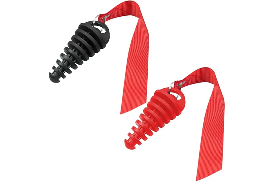 2Pcs Exhaust Silencer Bung Motorcycle Rubber Muffler Plug Universal Exhaust Tail Pipe Bung Silencer Exhaust Wash Plug for Most 2 or 4 Stroke Dirt Bike and ATV QUAD(Blue+Orange) (Black Red)