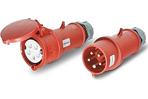 CEE Plug & Coupling Set 400V/32A 5p IP44 Mennekes