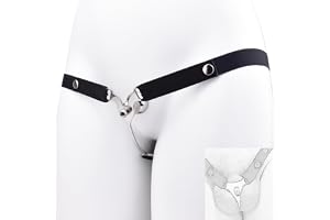 SAHOOSAFETY Kyskhetsbur, metallpenisbur inverterad imitation kvinnlig vagina Platt bur kyskhetsbur SM Bondage-set Bärbart kyskhetsbä Sexleksaker for män kvinnor(C
