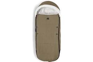 Saco para Stokke YOYO, Taupe - Capucha de forro polar con cordón, acolchado doble - Lavable a máquina a 30 °C - Incluye bolsa pequeña