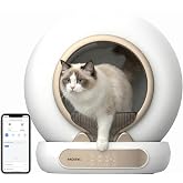 Haustier MSP05 Akıllı Otomatik Kedi Tuvaleti, APP ile Uzaktan Kontrol, 65lt Hazne, Iyonizer K&ouml;t&uuml; Koku Giderici, Ağırlık sens&ouml;