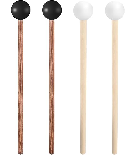 Paukenschlägel Aus Ahorn – 35,6 Cm Mit Filzkopf, Für Pauken, Marimba, Xylophon, Inkl. Tasche, Für Anfänger & Profis