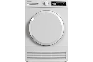 Daewoo T8CT2W0DE Kondenstrockner / 8 kg / 15 Programme inkl. 20 Min. Schnelltrockenprogramm / LED-Trommelbeleuchtung / Weiß