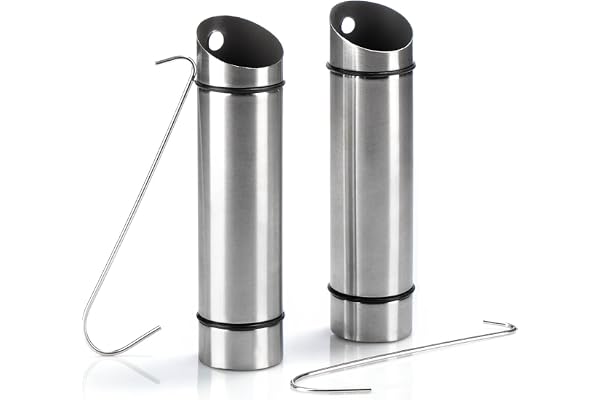 COM-FOUR® humidificateur d'air 2x en acier inoxydable - évaporateur de chauffage à fixer au chauffage - évaporateur de radiateur avec deux crochets en S (1x évaporateur en acier inoxydable)