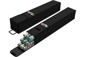 DUDSOEHO Wrapping Paper Storage Bag 2pcs- 600D Oxford Cloth Wrapping Paper Organizer Waterproof for Gift Wrapping Paper Rolls Storage Bag Easy Carry (Black)