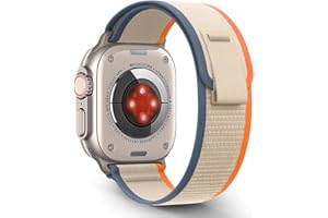 JJii Sung Original Trail Loop Nylon Strap - Compatible with Apple Watch Ultra 2/Ultra Straps 49mm 46mm 45mm 44mm, Soft Breathable Elastic Sport Strap for iWatch Ultra 2/Ultra, SE, 10/9/8/7/6/5/4/3/2/1