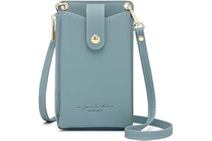 Aeeque Petite Pochette Mince pour Smartphone 6,5'' SANS Coque, Sacs Bandoulière Femme pour Téléphone Portable, Mini Sac GSM, Petit Portefeuille Femme PU Cuir, Porte Monnaie Porte-Cartes