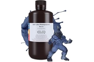 ELEGOO ABS-Like 3D Printer Resin, Smoky Black 1000g, High Toughness & Tensile Strength & Bend Flexibility Ideal for Industrial Components for LCD/MSLA 3D Printing
