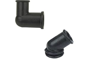 Kit d'œillets de tube de reniflard rotatif Hplive en caoutchouc noir pour tube de reniflard rotatif compatible OEM 692187 et 692189, ensemble de 2 pièces