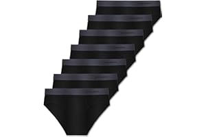 FM London 7er-Pack Essentials Herren Slip – Unterhosen für Männer mit Hohem Baumwollanteil, ohne Etikett, Moderner Slip für Herren mit Anti-Rutsch-Elastikbund