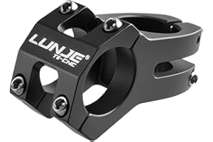 TRIWONDER Potence VTT Courte en Alliage d'Aluminium 25,4 mm 31,8 mm Potence de Guidon de Vélo pour Vélo de Route BMX