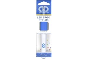 DIAMOND DOTZ DDA.094 - Original Freestyle Ergo LED Stylus, 5D Diamond Painting Zubeh?r, Ergonomisch geformter Applikator Stift mit superheller LED, Stift zum Aufnehmen und Absetzen der Diamanten, Blau